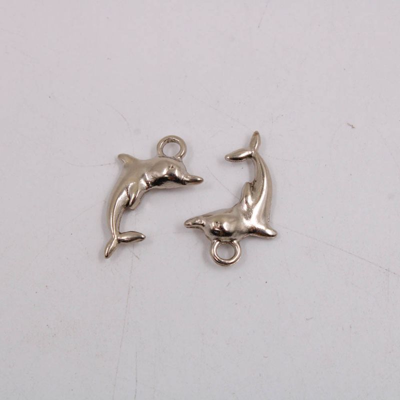PINGENTE-GOLFINHOS-23MM-EM-ZAMAC-COM-12-PECAS---NIQUEL