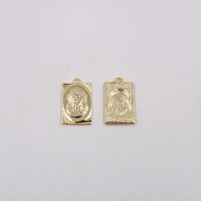 MEDALHA-CRISTO-CATAFORETICA-27X16MM-EM-ZAMAC-COM-12-PECAS---DOURADO