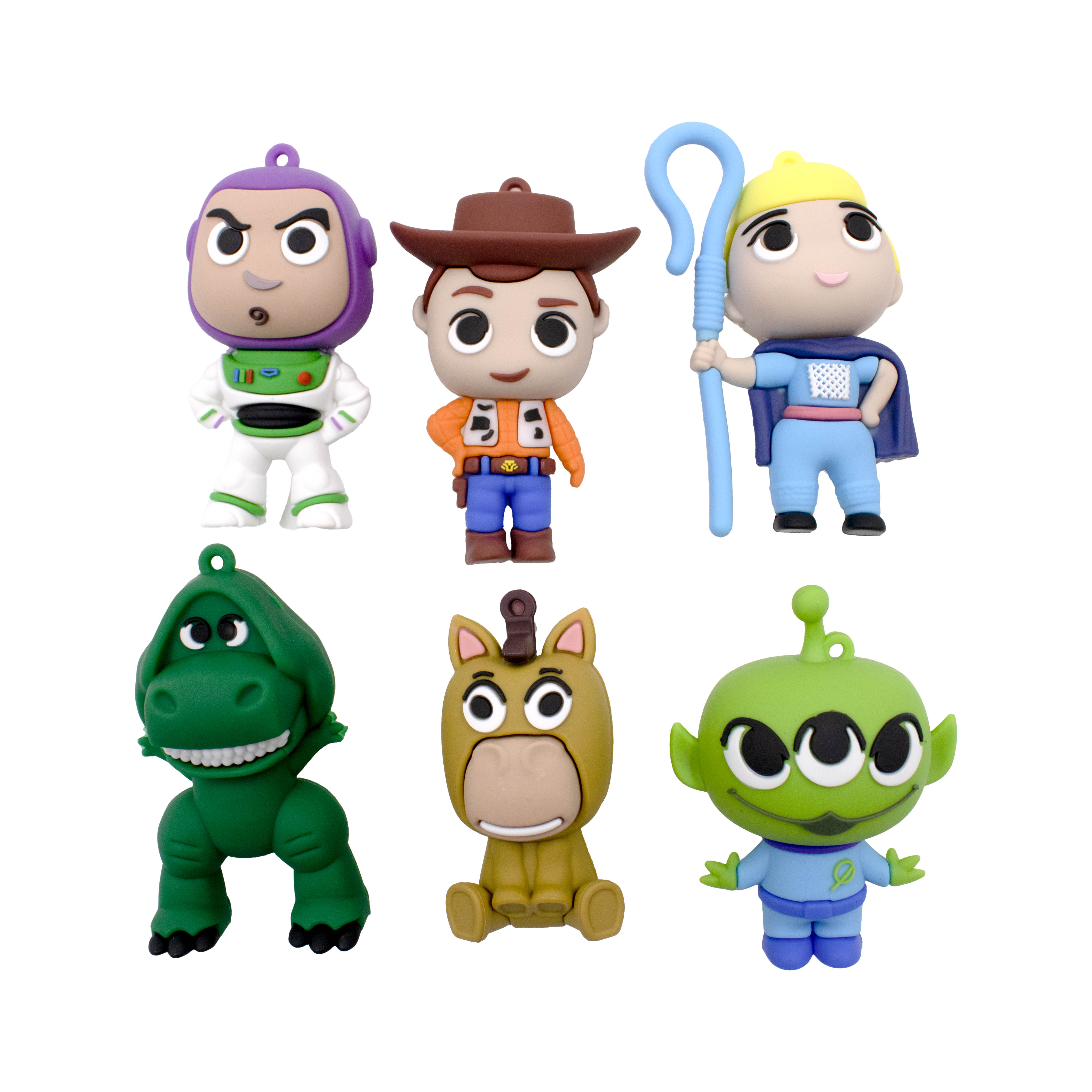 PINGENTES PERSONAGENS TOY STORY 60MM EMBORRACHADO COM 12 PEÇAS