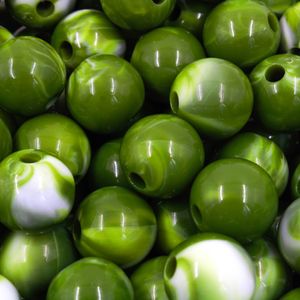 Bola Mesclada 18Mm Com Furo De 04Mm Em Acrilico Com 500G