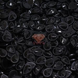 Chaton Para Costura Gota Com Borda 8X10mm Em Acrilico Com 250Gr