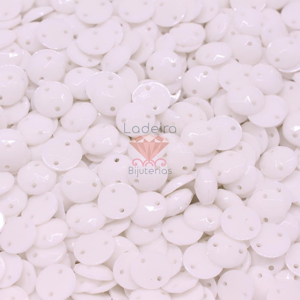 Chaton Para Costura Redondo Sextavado 08Mm Em Acrilico Com 250G