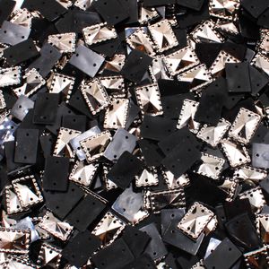 Chaton Para Costura Retangular Com Borda 10X14mm Em Acrilico Com 250Gr