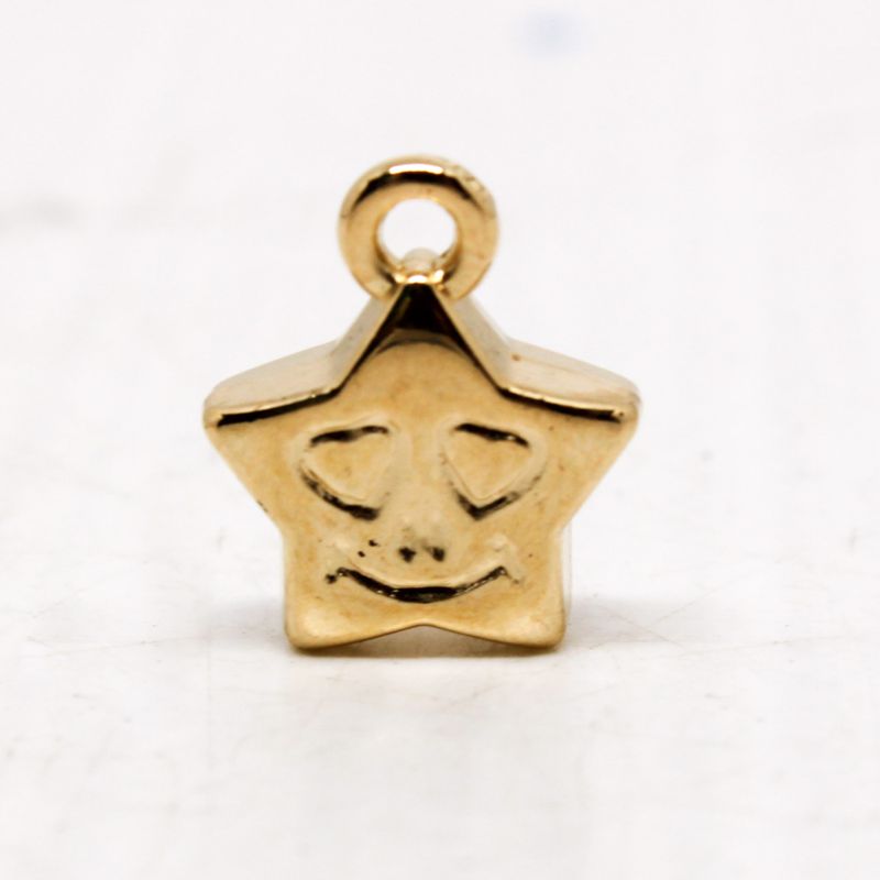 PINGENTE-ESTRELA-SORRISO-12MM-EM-ABS-COM-250GR---073---DOURADO-073