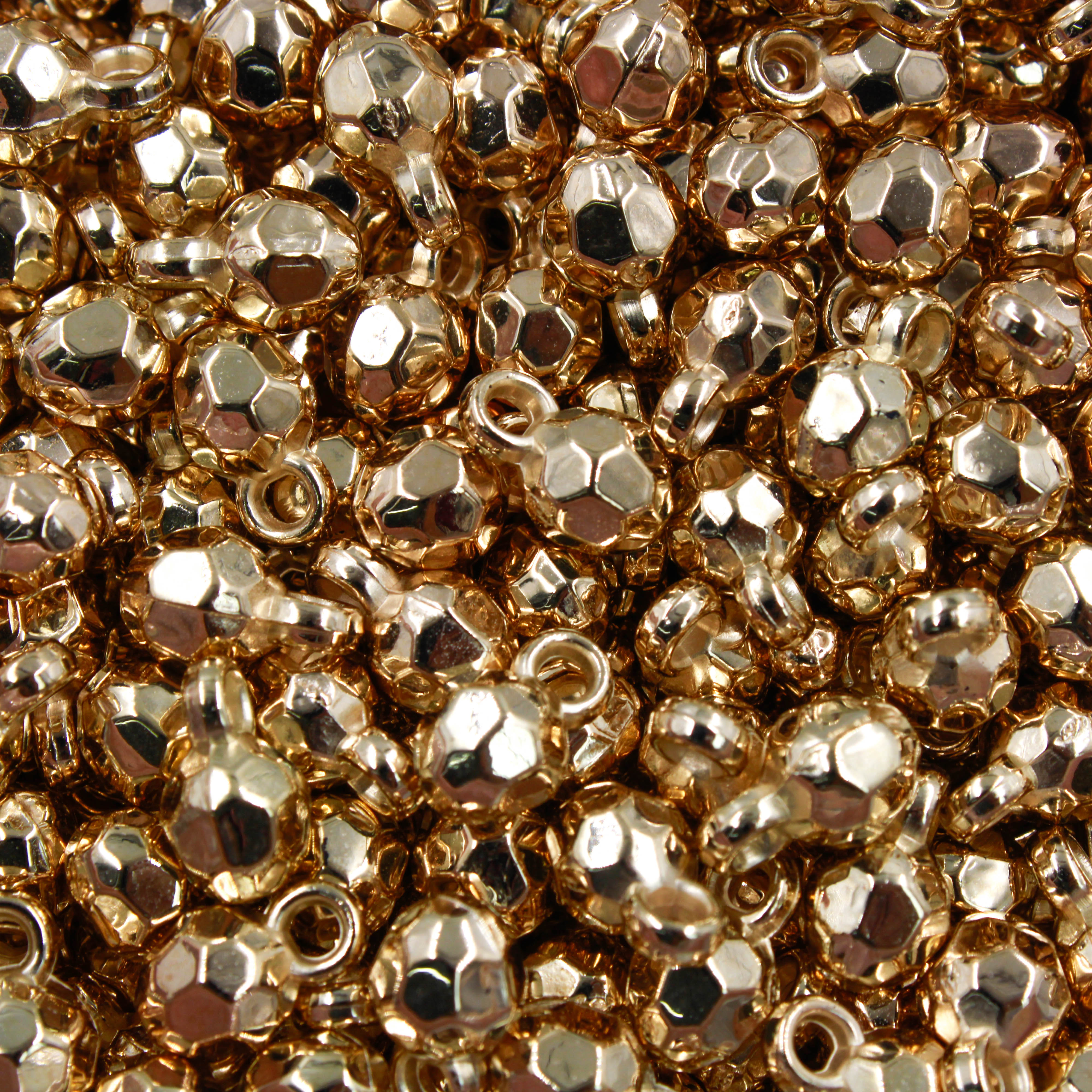 PINGENTE BOLA SEXTAVADA 11X08MM EM ABS COM 250GR