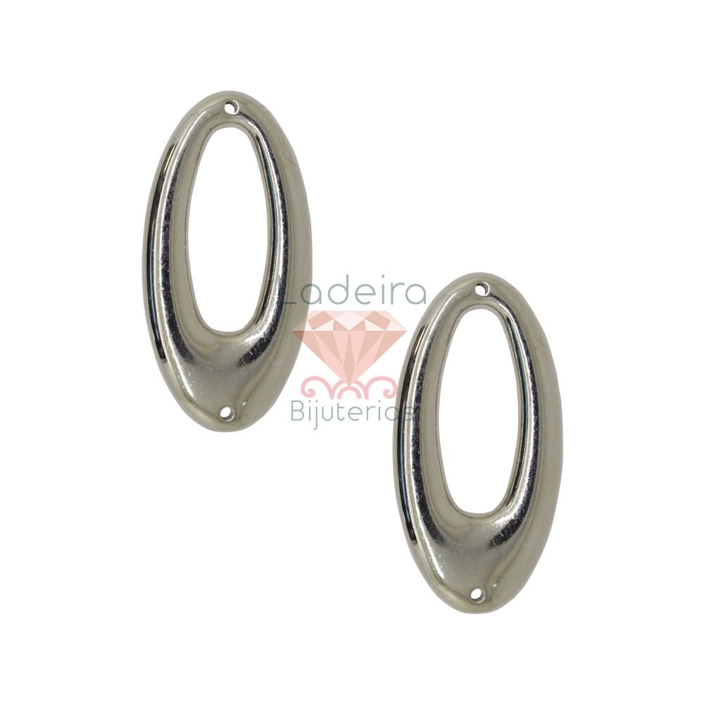 ENTREMEIO OVAL VAZADA 25X45MM EM ABS COM 500G