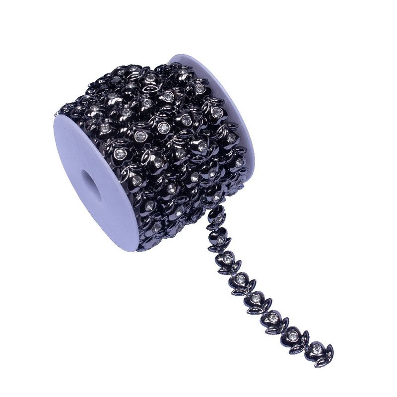 ALJOFRE-GRAFITE-PEDRA-STRASS-EM-ABS-25CM-9MT-REF2270-076---GRAFITE-076
