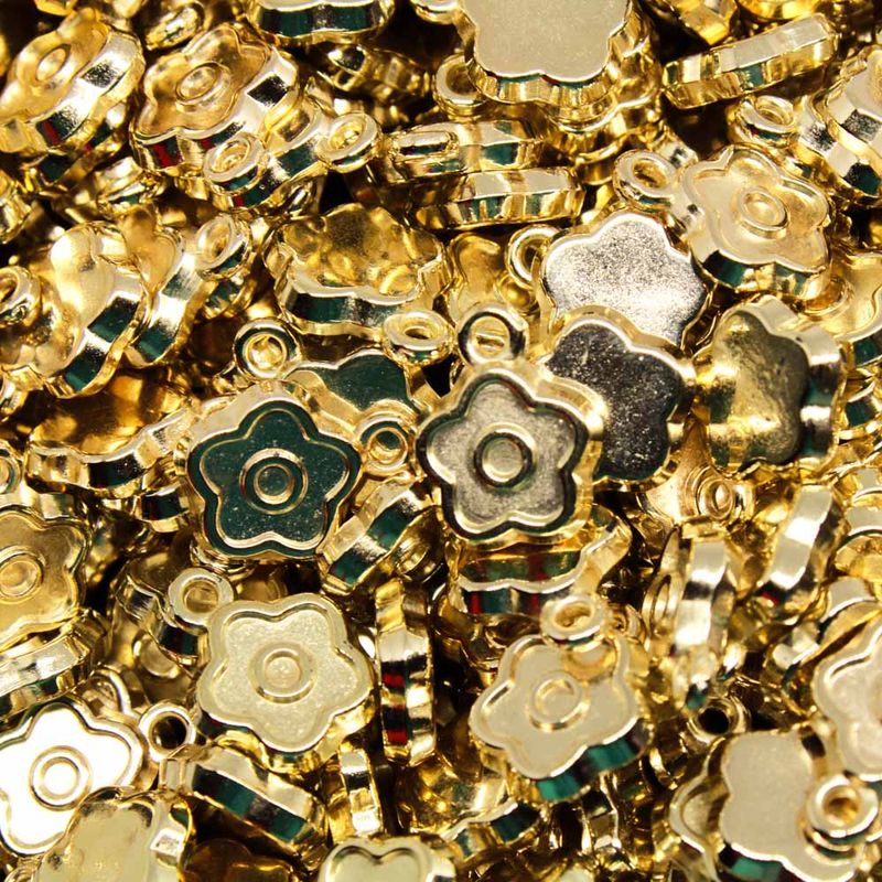 PINGENTE-FLOR-11MM-EM-ABS-COM-250GR---073---DOURADO-073