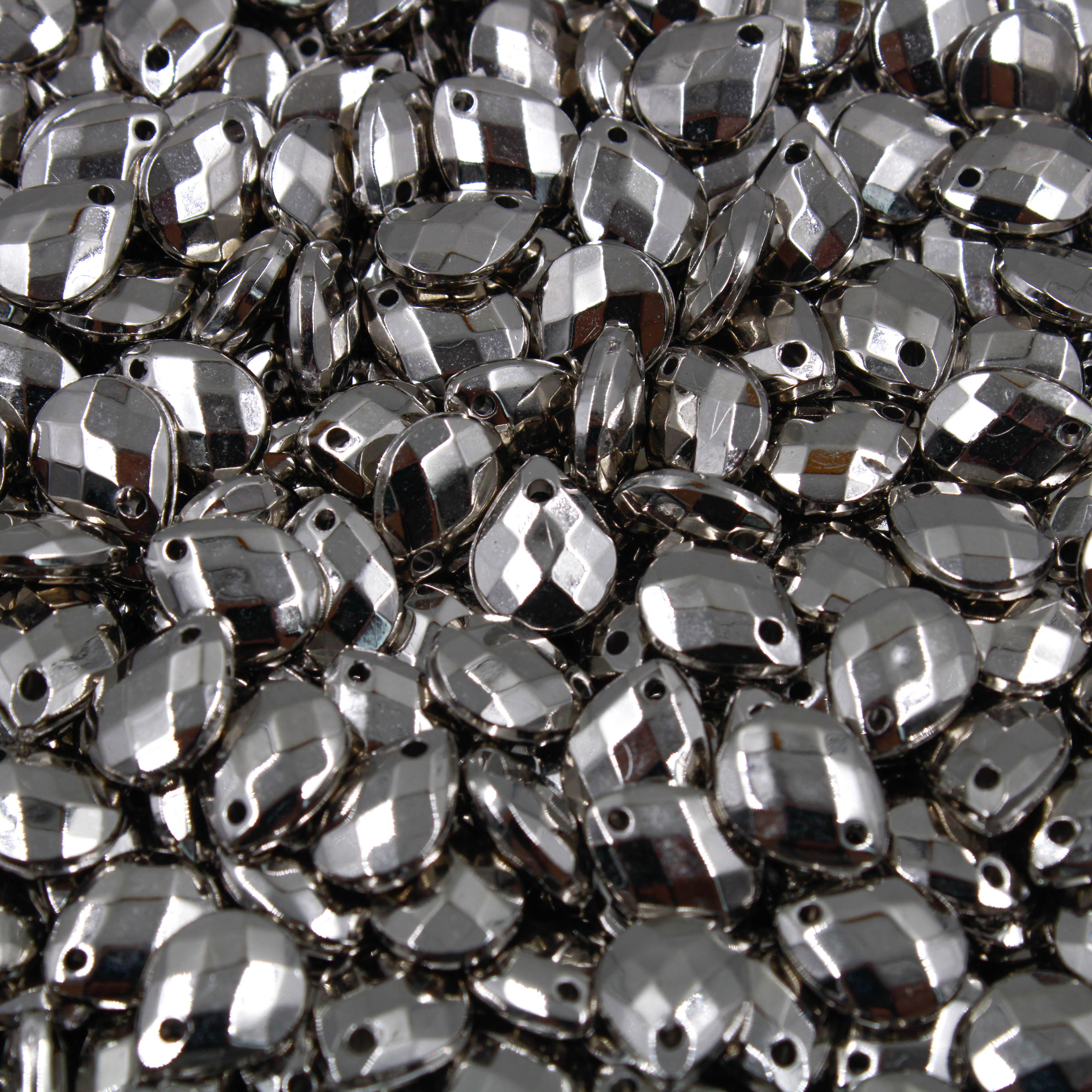 PINGENTE GOTA SEXTAVADA 8X10MM EM ABS COM 500GR
