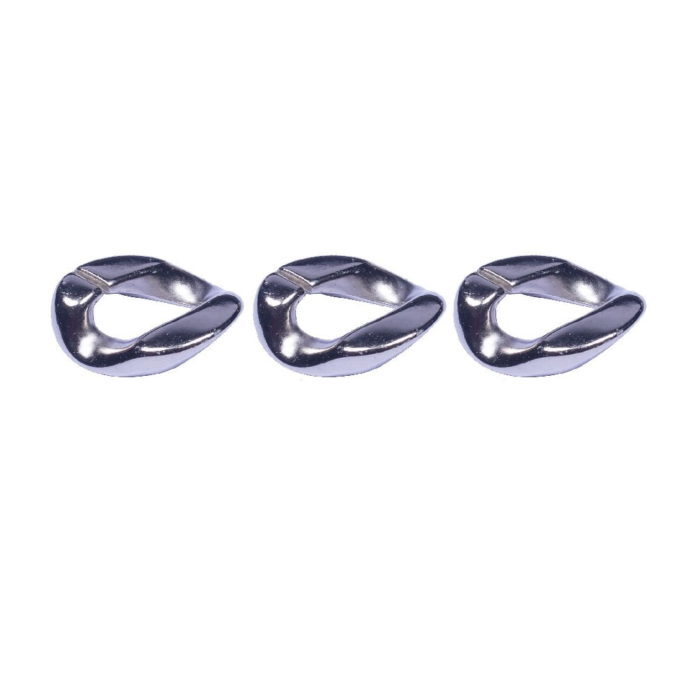 ELOS METALIZADO 17X24MM EM ABS COM 500GR