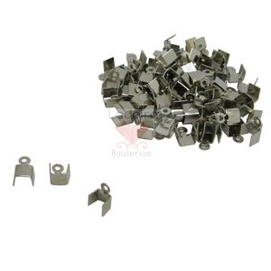 TERMINAL QUADRADO COM ARGOLA 6MM EM FERRO COM 1000 PEÇAS