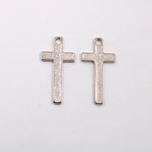 PINGENTE CRUZ SIMPLES 21.5 MM EM ZAMAC COM 100GR