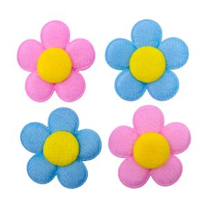 Aplique Flor 50Mm Em Poliester Com 100 Peças