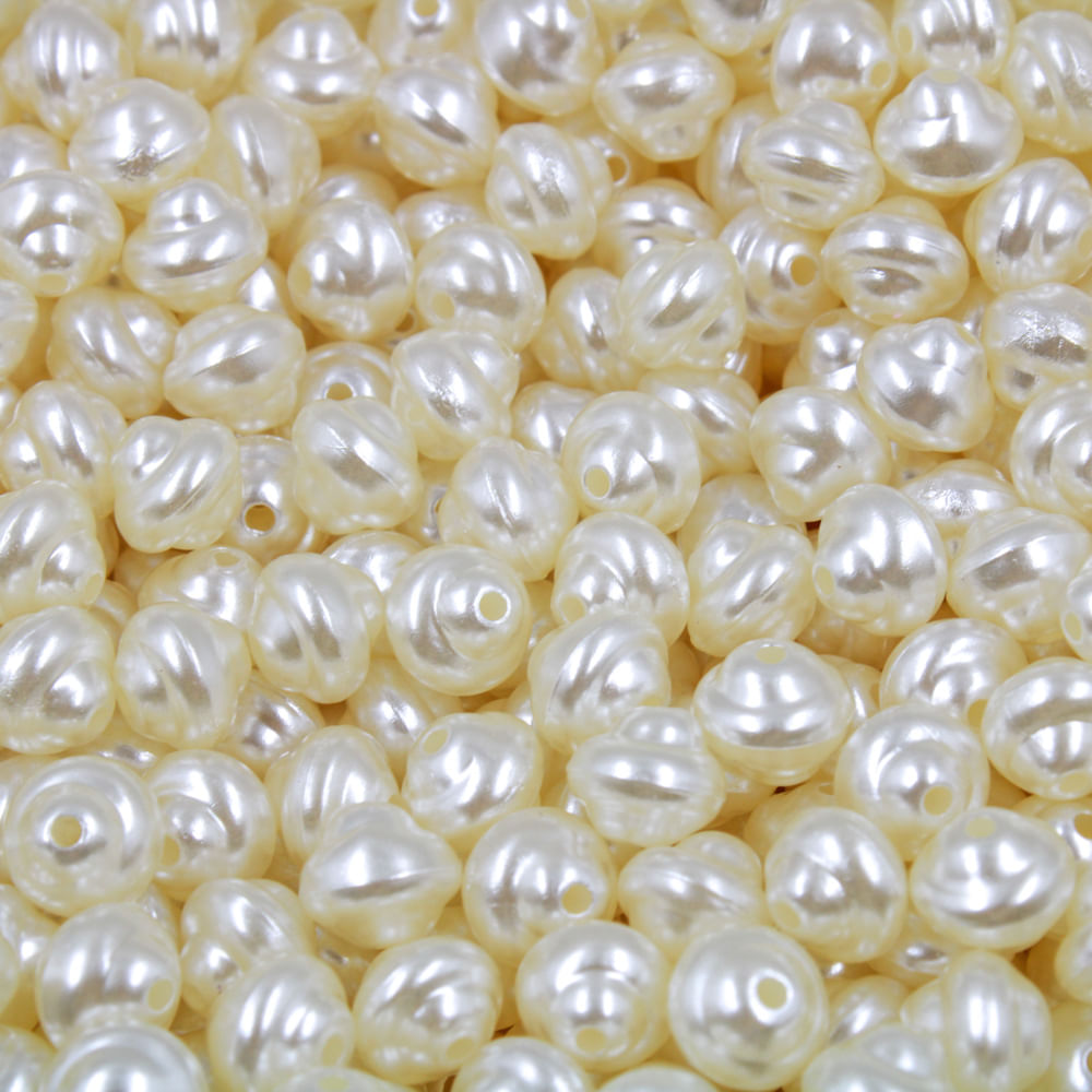 Perola De Agua Doce Passante 08X08mm Em Abs Com 500Gr