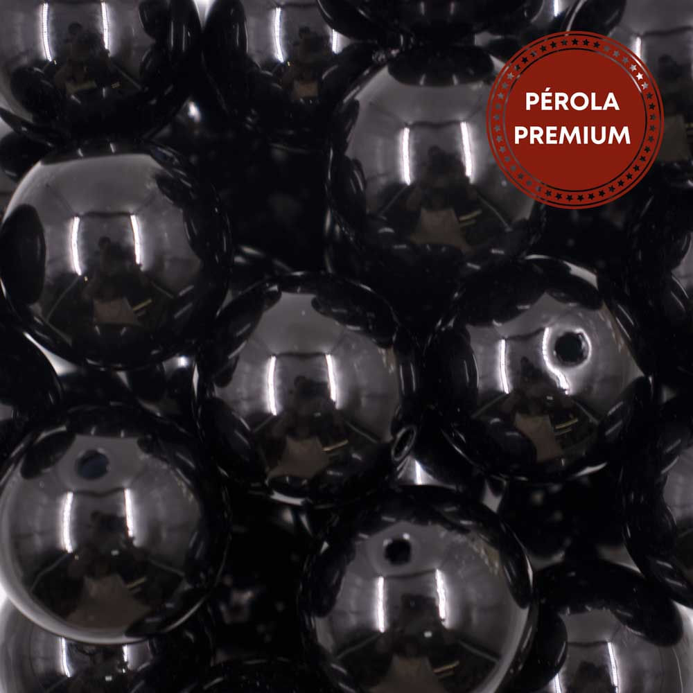 Perola Premium Com Furo 30Mm Em Abs Com 500G