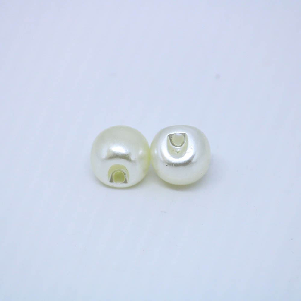 Botao Redondo Perolado 12Mm Em Abs Com 500Gr