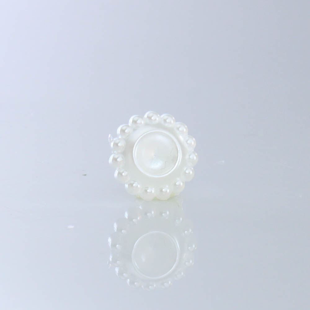 Flor Para Colagem Perolada 15Mm Em Abs Com 250Gr