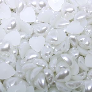 Meia Perola Para Colagem Em Coraçao 10Mm Em Abs Com 500Gr