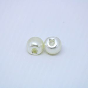 Botao Redondo Perolado 08Mm Em Abs Com 500Gr
