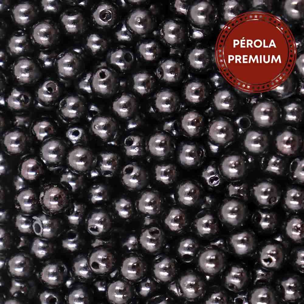 Perola Premium Com Furo 06Mm Em Abs Com 500G