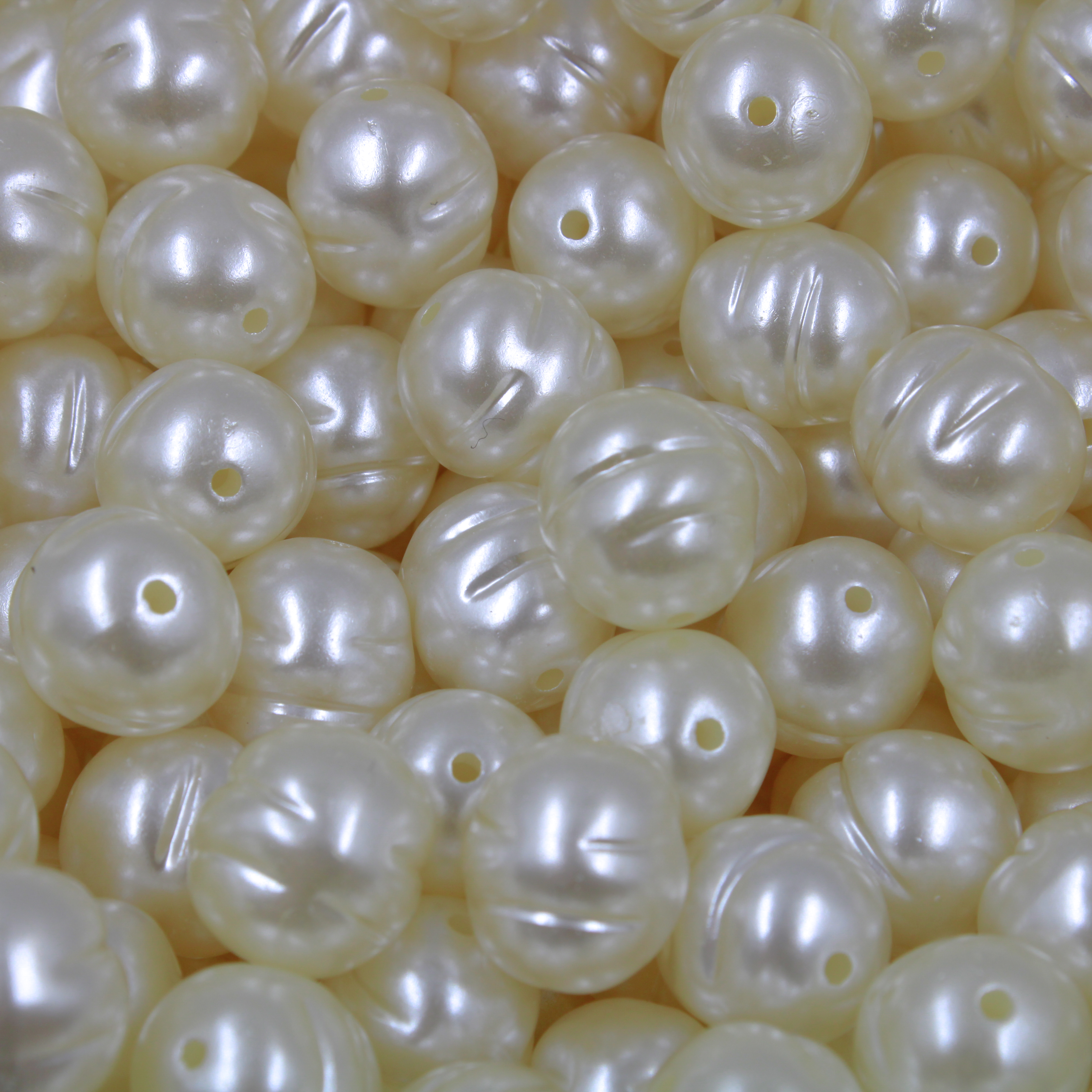 Perola De Agua Doce Irregular Passante 16X18mm Em Abs Com 500G
