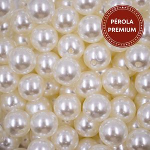 Perola Premium Com Furo 16Mm Em Abs Com 500G