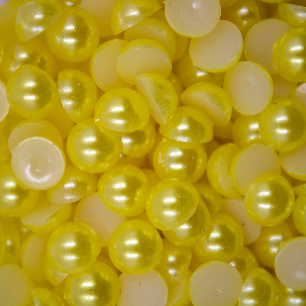 Meia Perola Para Colagem 06Mm Em Abs Com 500Gr