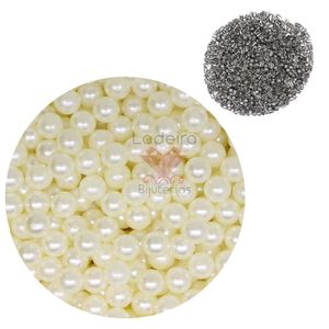 Perola De Abs Sem Furo Com Tacha 6Mm 500G