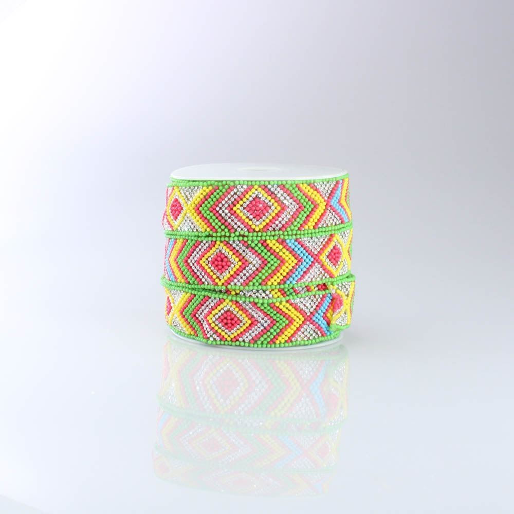 Bolinha De Resina E Strass 25Mm Termocolante Com 9 Metros