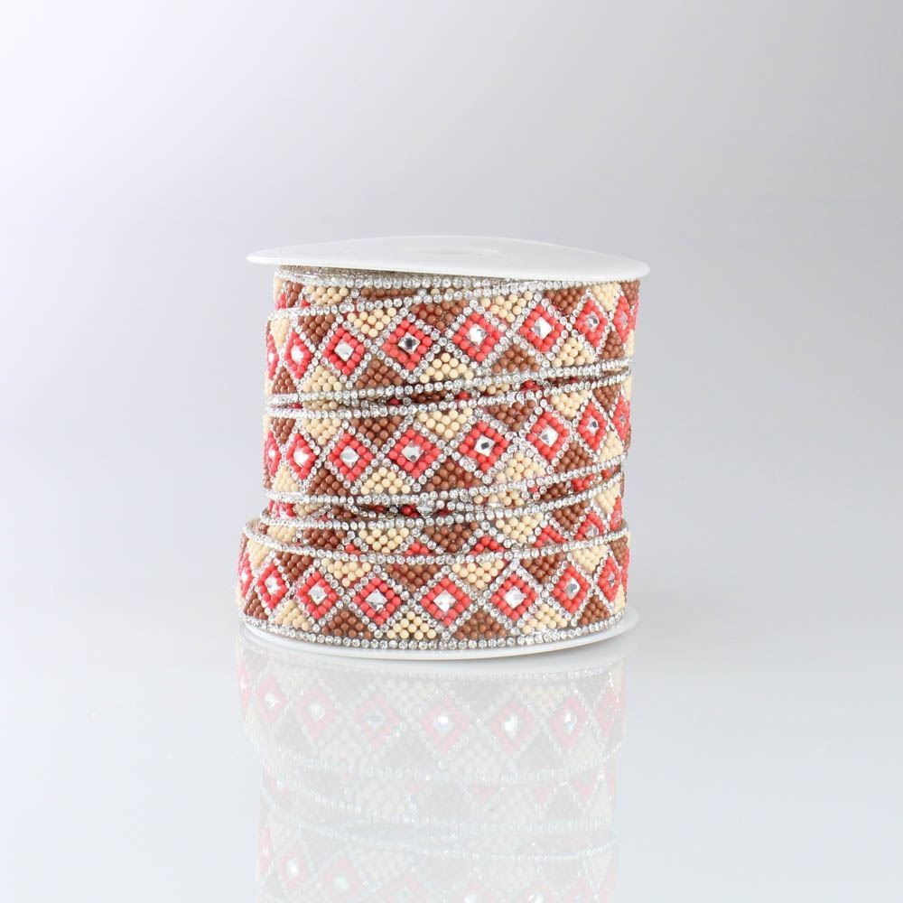 Bolinha De Resina E Strass 20Mm Termocolante Com 9 Metros