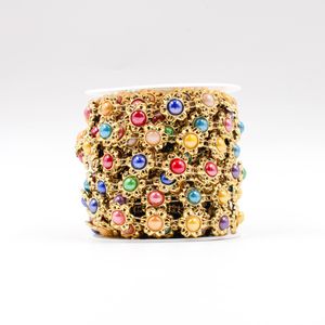 ALJOFRE COM PEDRA REDONDA 16X16MM EM ABS COM 9 METROS