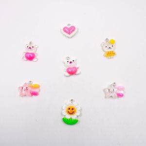 PINGENTE DIVERSOS 23MM EM RESINA COM 100 PEÇAS