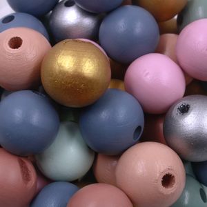BOLA PASSANTE 24MM EM MADEIRA COM 500GR