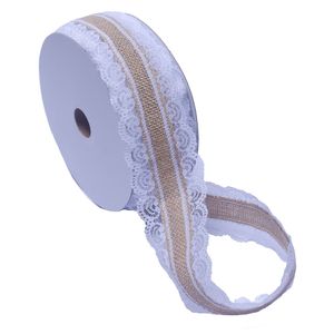 Fita Com Renda Lateral 55Mm Em Juta Com 18 Metros
