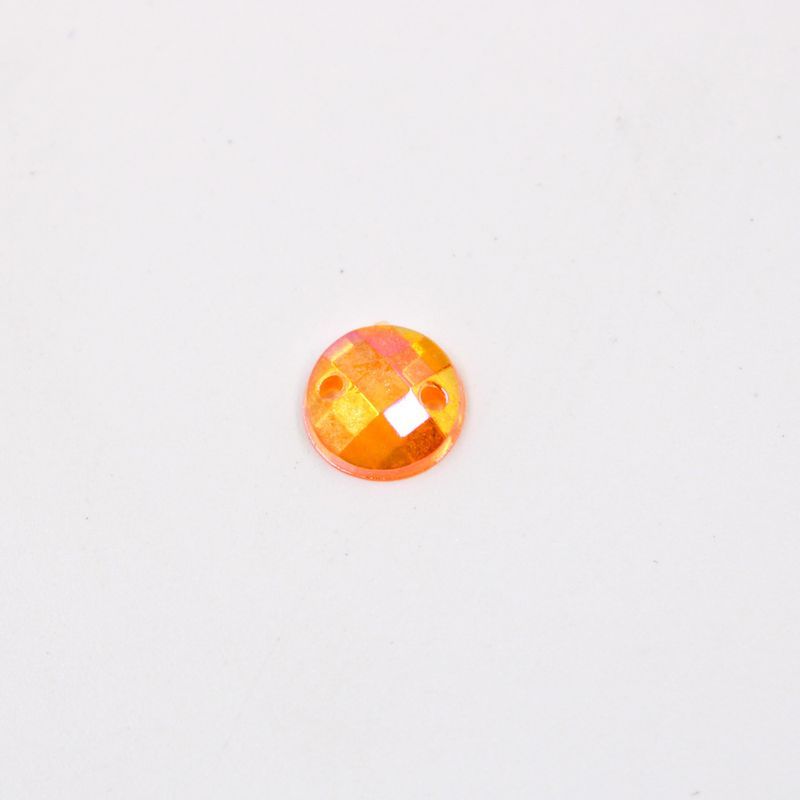 CHATON-PARA-COSTURA-REDONDO-SEXTAVADO-IRISADO-08MM-EM-ACRILICO-COM-250GR-921C---LARANJA-AB