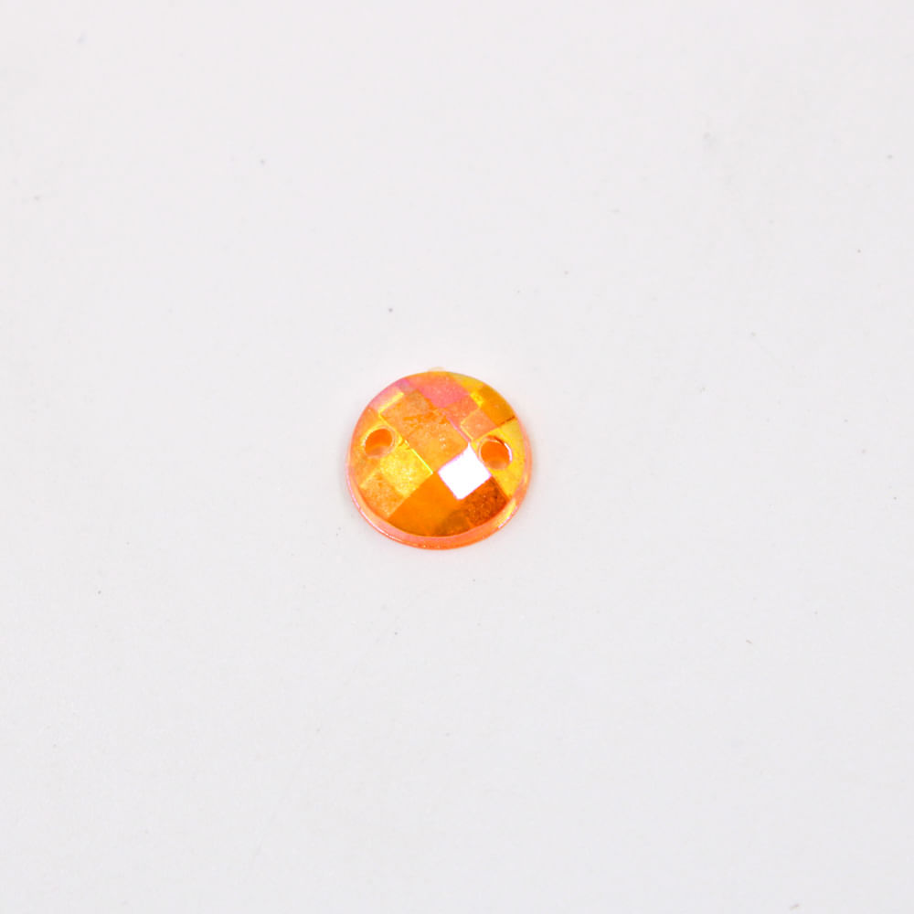 CHATON-PARA-COSTURA-REDONDO-SEXTAVADO-IRISADO-08MM-EM-ACRILICO-COM-250GR-921C---LARANJA-AB