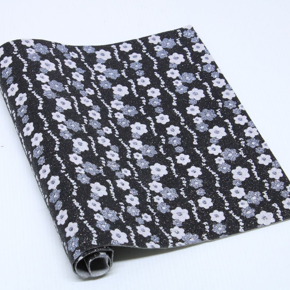 LONITA-FLORZINHA-COM-GLITTER-40X24CM-COM-6-UNIDADES-261D---PRETO-BRANCO