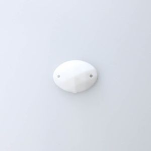 CHATON PARA COSTURA OVAL SEXTAVADO 13X18MM EM ACRILICO COM 250GR