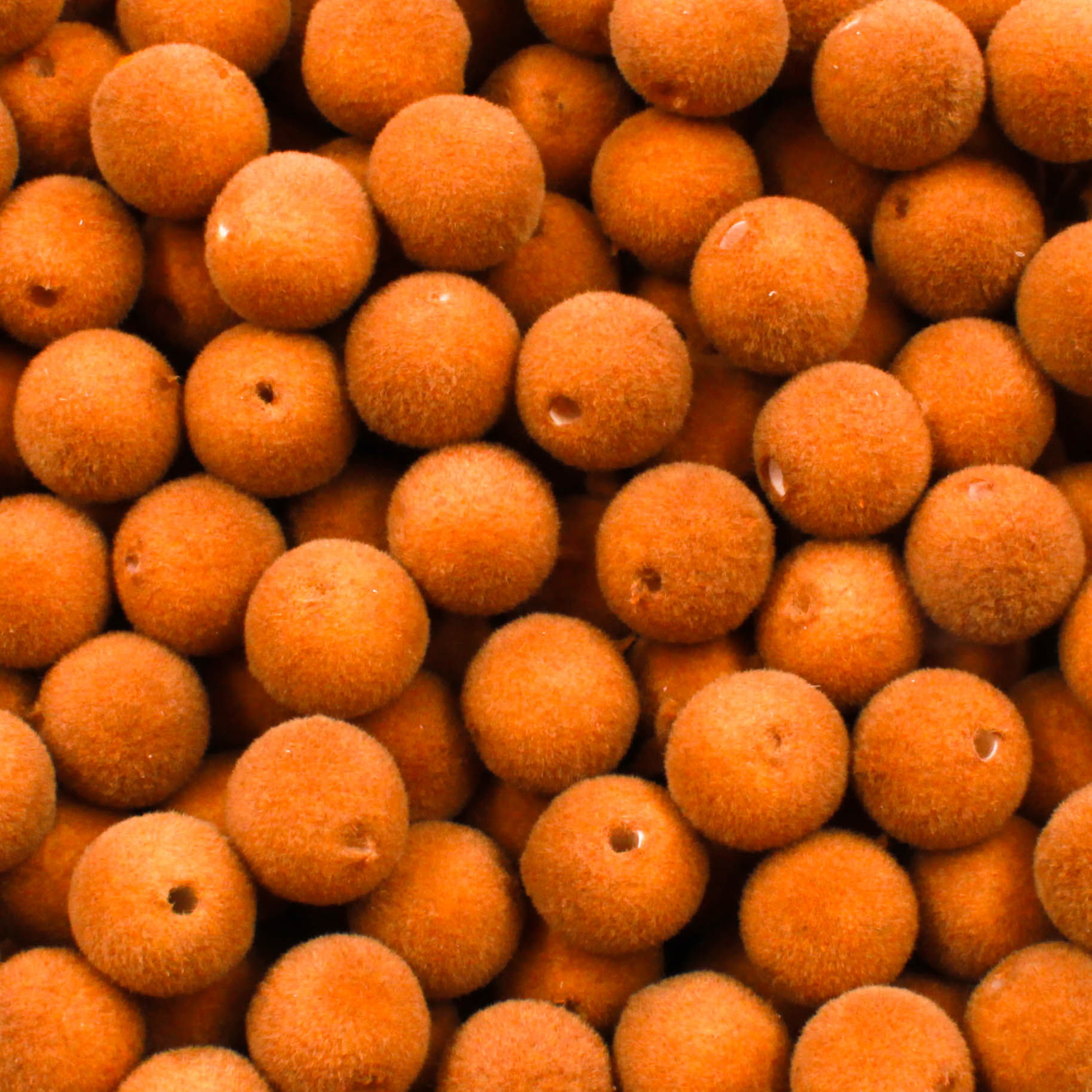 Bola De Camurça Passante 10Mm Em Acrilico Com 500Gr