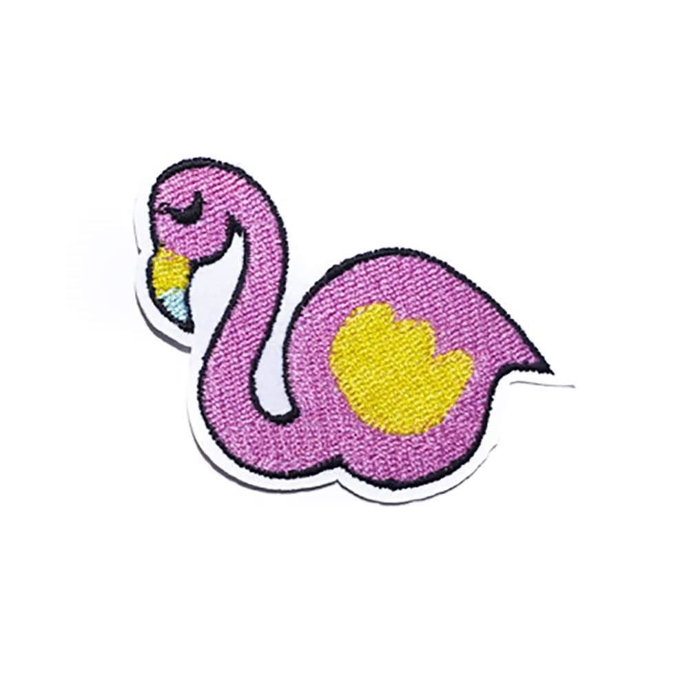 APLIQUE FLAMINGO 70MM EM POLIESTER COM 50 PEÇAS