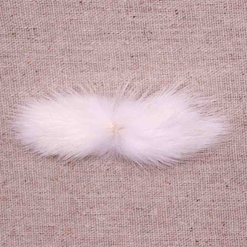 Aplique Laço De Pompom 30X70mm Em Poliester Com 10 Unidades