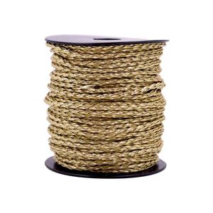 Couro Trançado 03Mm Em Pu Com 50 Metros