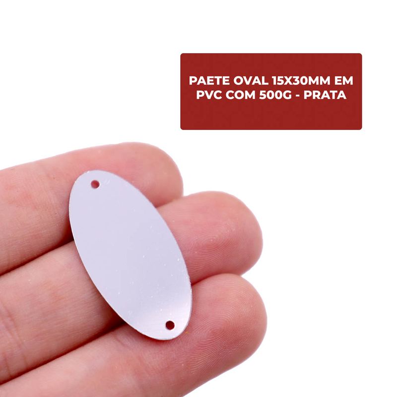 PAETE-OVAL-15X30MM-EM-PVC-COM-500G---PRATA