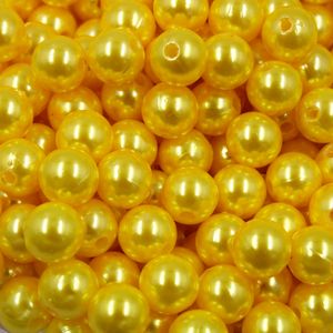 Perola Inteira Com Furo 10Mm Em Abs Com 500Gr