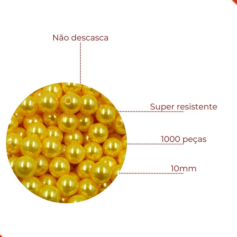 PEROLA-INTEIRA-COM-FURO-10MM-EM-ABS-COM-500GR-203---AMARELO-Z3
