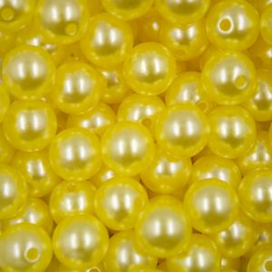 Perola Inteira Com Furo 12Mm Em Abs Com 500Gr