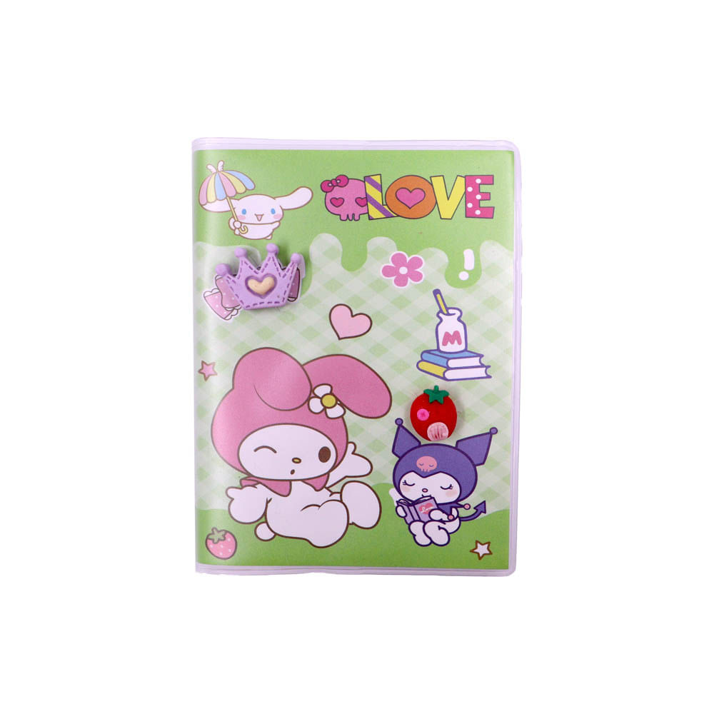 Mini Agenda Brochura Capa Mole My Melody E Kuromi 11.5Mm Unidade