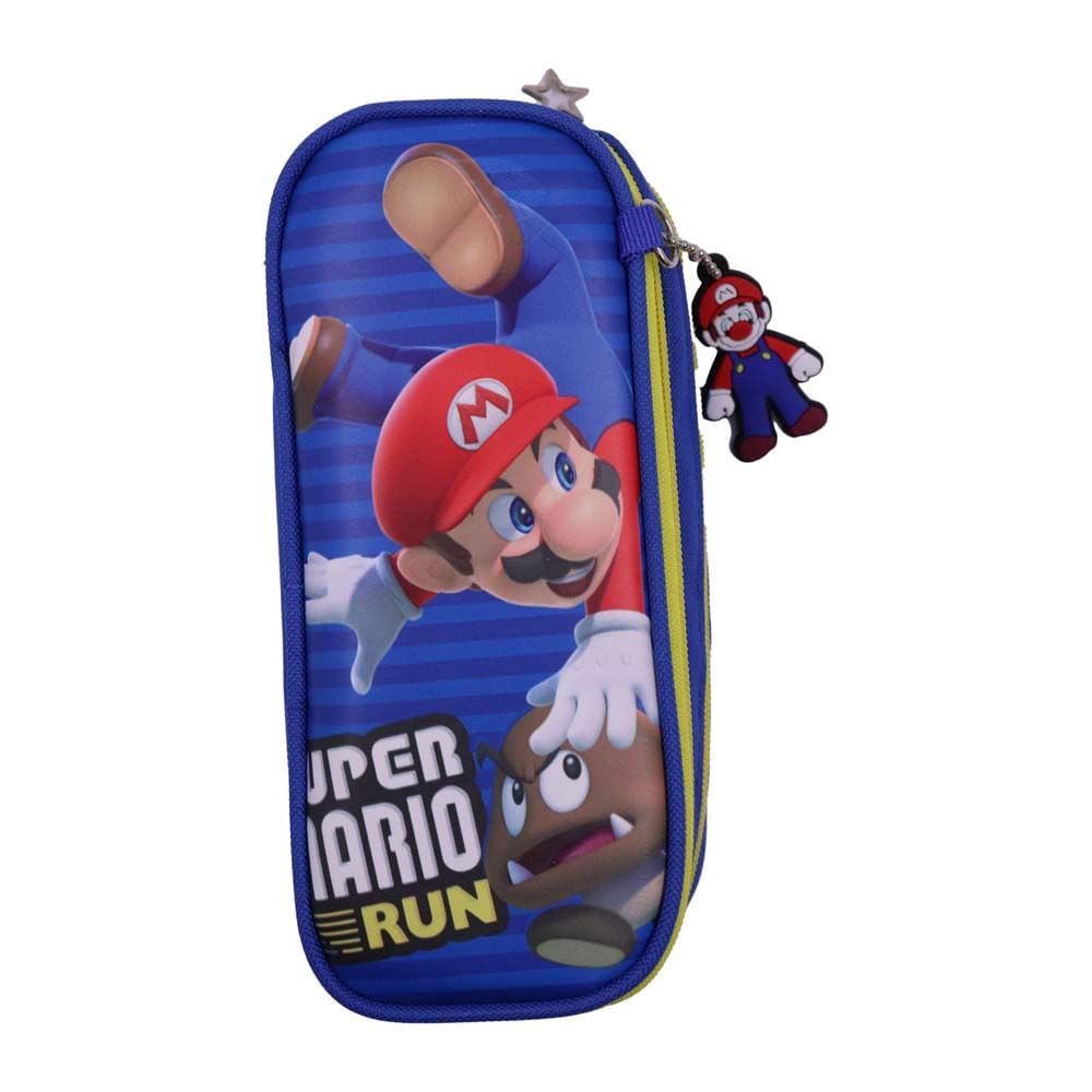 Estojo Escolar Super Mario Run 21.5X9.5X6.5Cm