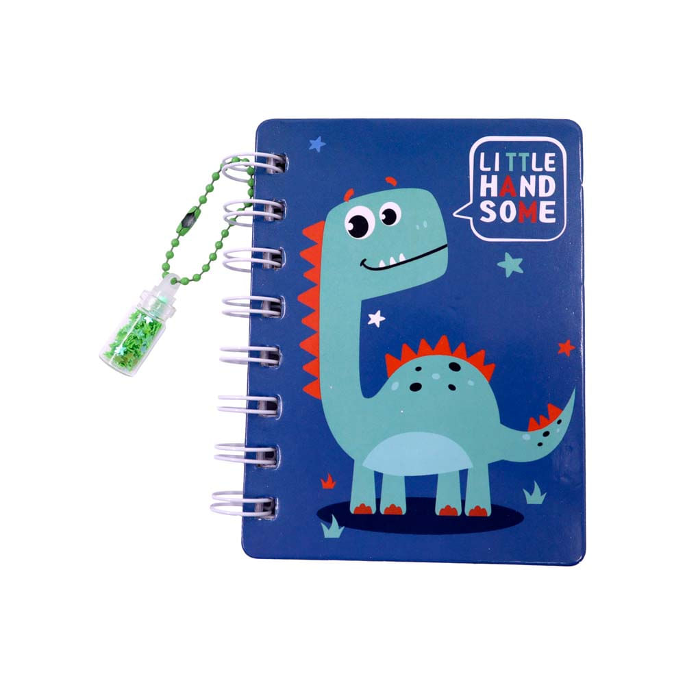 Mini Agenda Espiral Capa Dura Little Dino  11.5Cm Unidade