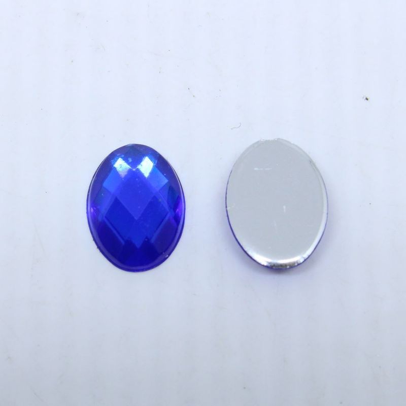 CHATON-PARA-COLAGEM-OVAL-SEXTAVADO-10X14MM-EM-ACRILICO-COM-25GR---Q004---AZUL-ROYAL